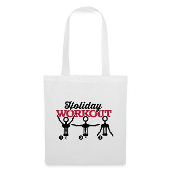 Holiday workout corkscrew - Sac en tissu - blanc - Devant