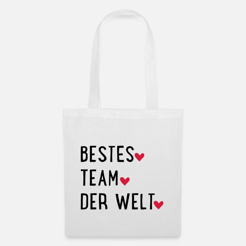 Bestes Team der Welt - Stoffbeutel - Weiß