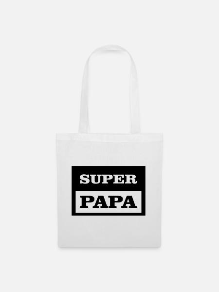 SUPER DAD - Stoffbeutel - Weiß