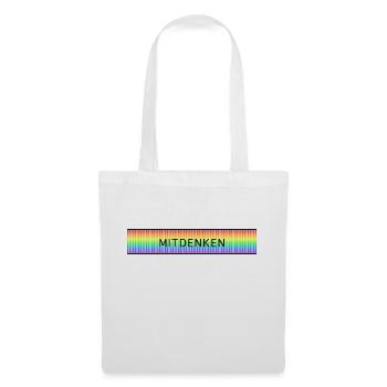 Pensez coloré - Sac en tissu - blanc - Devant