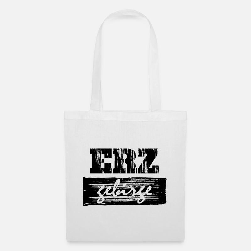 Erzgebirge Spruch - Stoffbeutel - Weiß