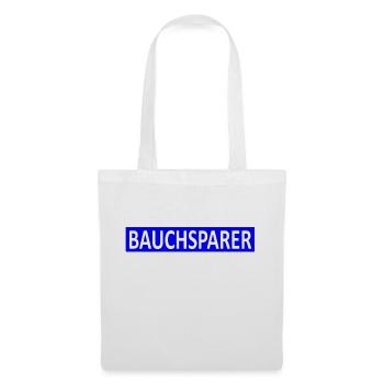 Bauchsparer-Finanzen-Übergewicht-Satire-Version 2 - Stoffbeutel - Weiß - Vorne