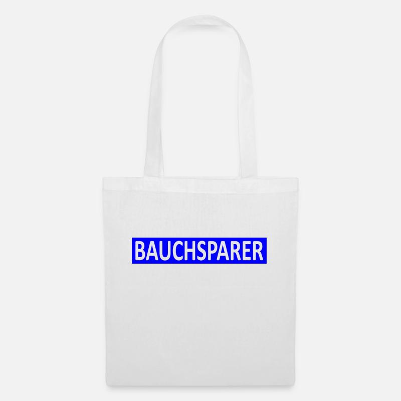 Bauchsparer-Finanzen-Übergewicht-Satire-Version 2 - Stoffbeutel - Weiß