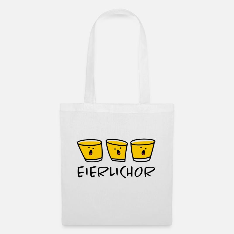 Chor Eierlikör - Stoffbeutel - Weiß