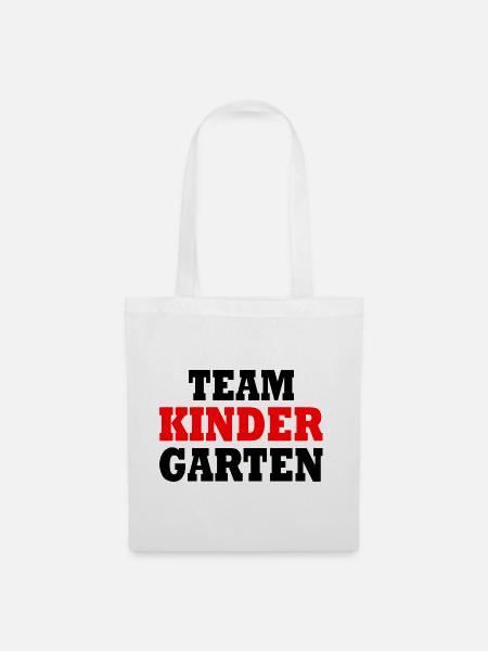 Team kindergarten - Stoffbeutel - Weiß