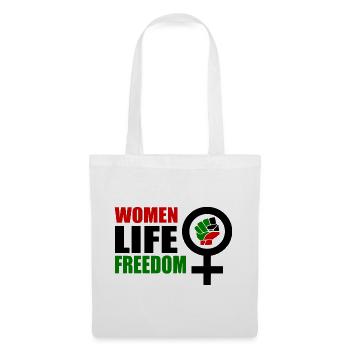 Women life freedom - Sac en tissu - blanc - Devant
