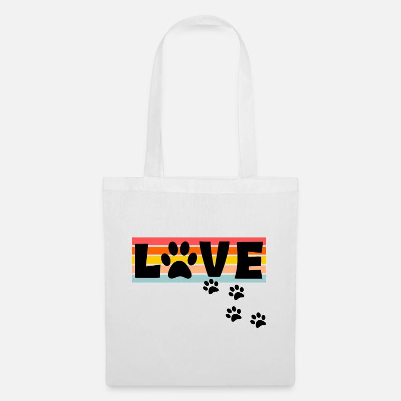 Hunde Liebe - Stoffbeutel - Weiß