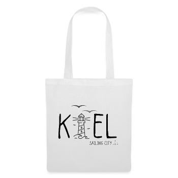 Kiel - Ostsee - Segeln - Stoffbeutel - Weiß - Vorne