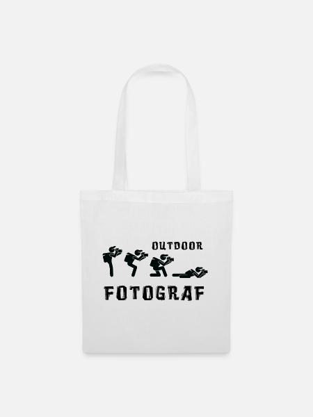 Outdoor Fotograf - Stoffbeutel - Weiß