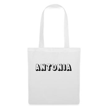 Name - Antonia - Stoffbeutel - Weiß - Vorne