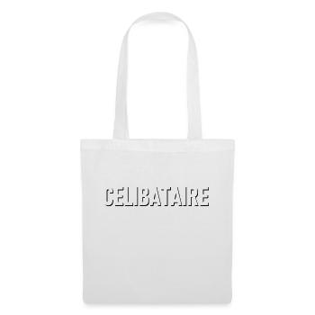 Célibataire - Sac en tissu - blanc - Devant