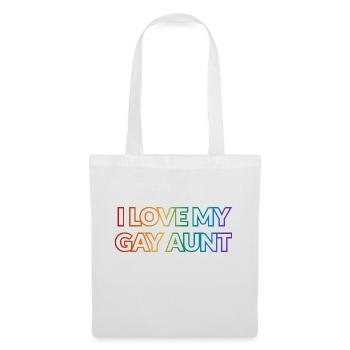 I love my gay aunt - Tote Bag - white - Front