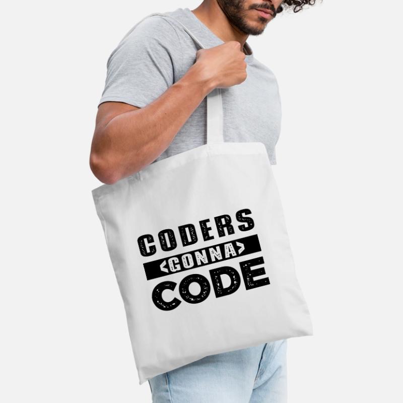 Codeurs qui passent au code Sac en tissu