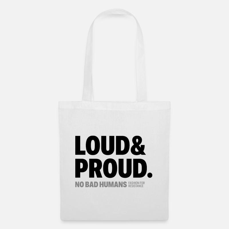 Loud&Proud - Stoffbeutel - Weiß