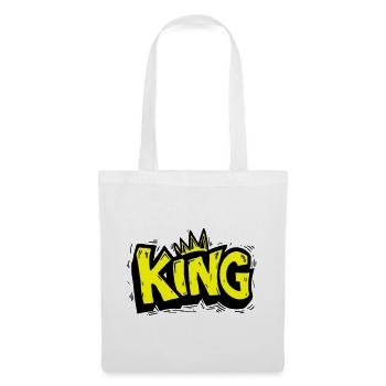 Lettrage King Graffiti - Sac en tissu - blanc - Devant