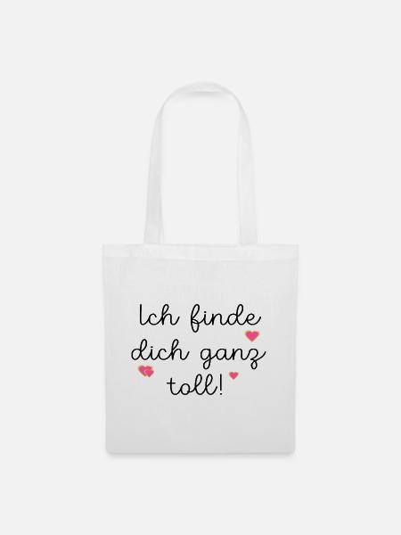 FREUNDSCHAFT TOLL FINDEN - Stoffbeutel - Weiß