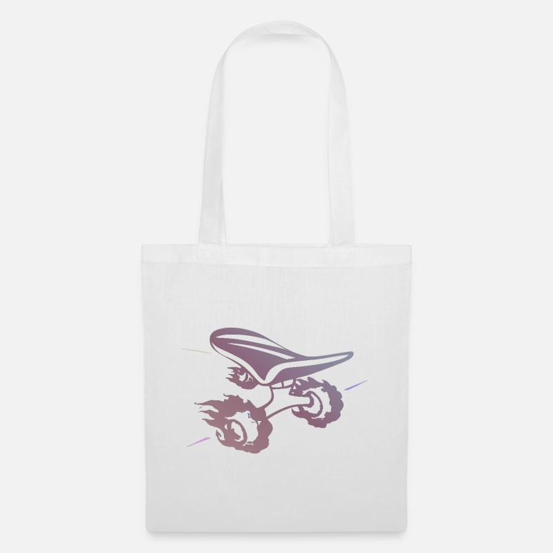 Gradient skateboard Silhouette Ride - Tote Bag - white