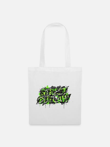 Tuning Spruch Street Outlaw Camouflage - Stoffbeutel - Weiß