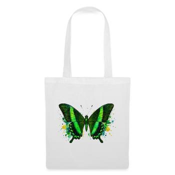 Smaragdschwalbenschwanz Papilio palinurus Schmetterling - Stoffbeutel - Weiß - Vorne