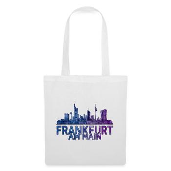 Frankfurt am Main Skyline - Stoffbeutel - Weiß - Vorne