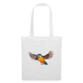 Eisvogel im Flug - Stoffbeutel - Weiß - Vorne