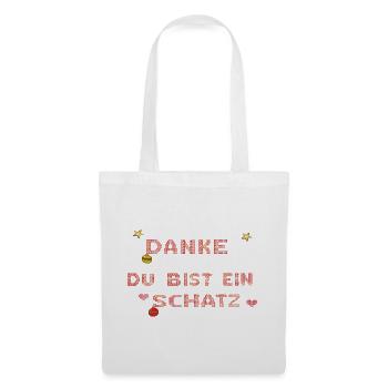 du bist ein Schatz - Stoffbeutel - Weiß - Vorne