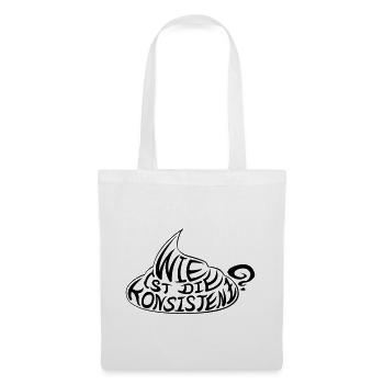 wie_ist_die_konsistenz - Stoffbeutel - Weiß - Vorne