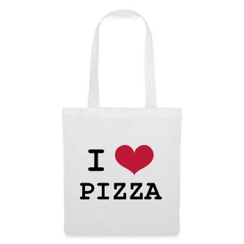 I Love Pizza - Sac en tissu - blanc - Devant