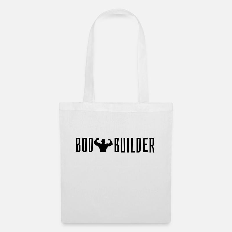 Bodybuilder - Stoffbeutel - Weiß