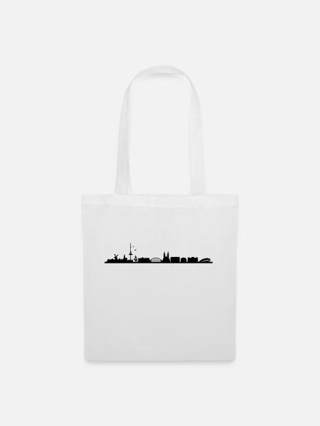 Skyline Bremen - Stoffbeutel - Weiß