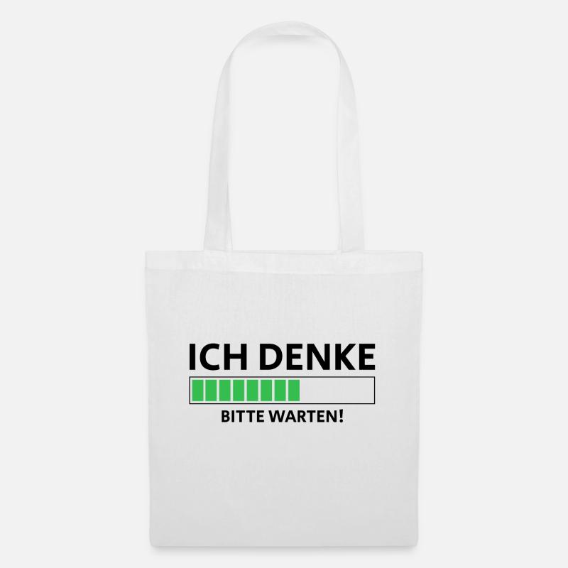 GAMING COMPUTER NERD GEEK DENKEN T-SHIRT - Stoffbeutel - Weiß