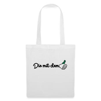 Die mit dem grünen Daumen - Stoffbeutel - Weiß - Vorne