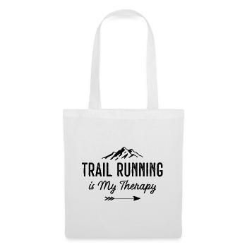 Trail Running is My Therapy - Tote Bag - white - Front