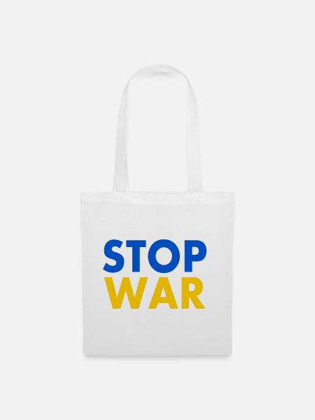 Stop war - Stoffbeutel - Weiß