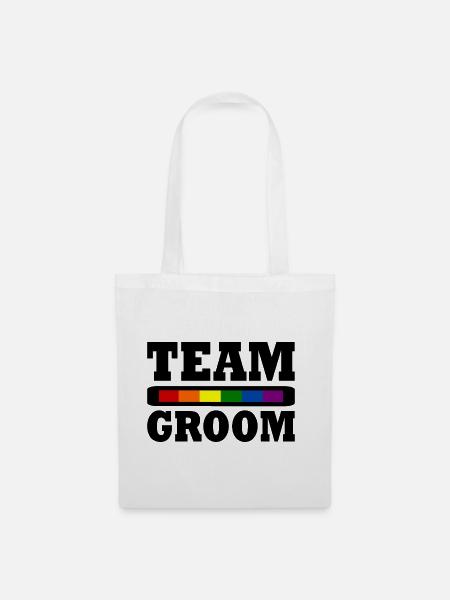 Team groom - Stoffbeutel - Weiß