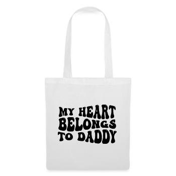 My Heart Belongs To Daddy - Stoffbeutel - Weiß - Vorne