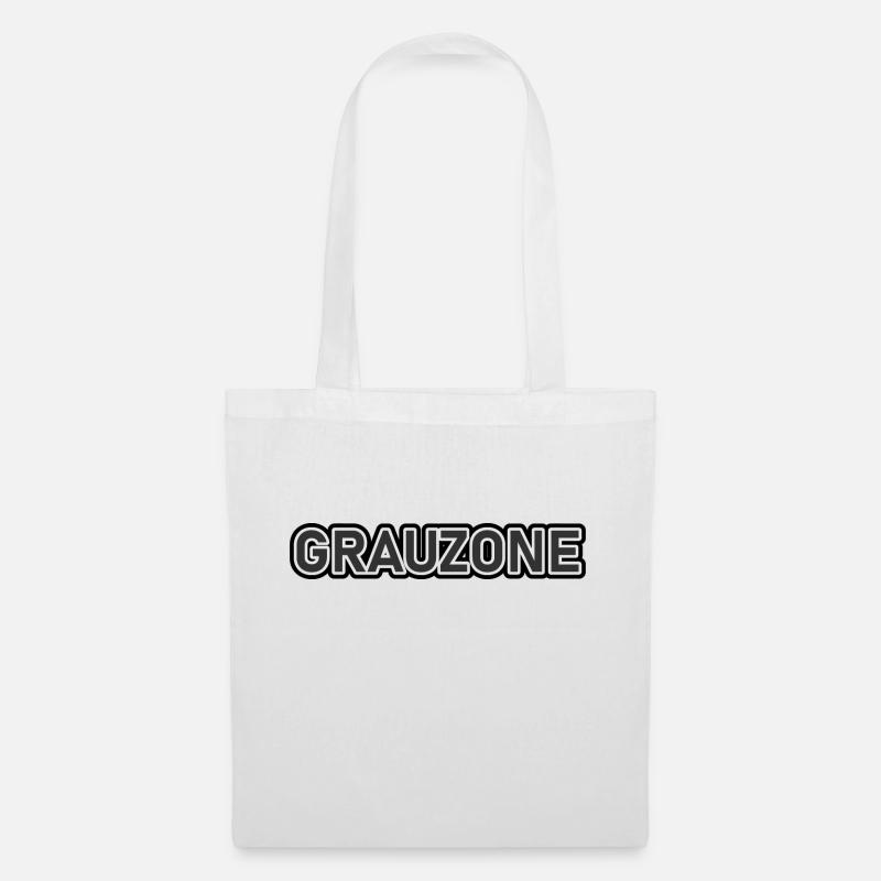Grauzone - Stoffbeutel - Weiß