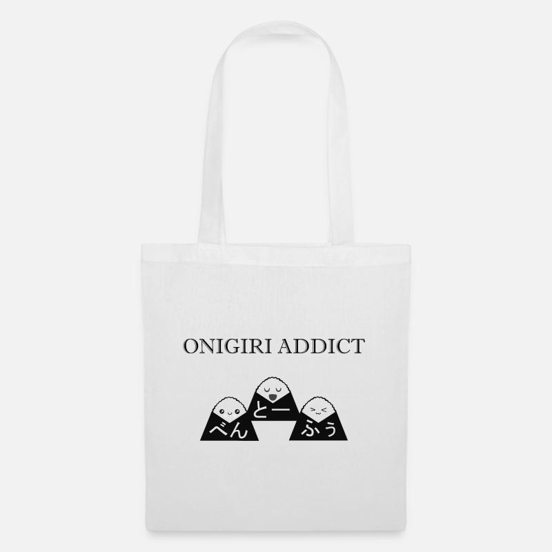 ONIGIRI SÜCHTIG - Stoffbeutel - Weiß