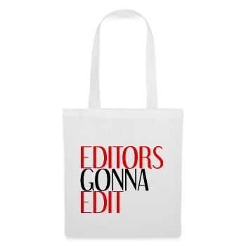 Les éditeurs vont à Edit 4 - Sac en tissu - blanc - Devant