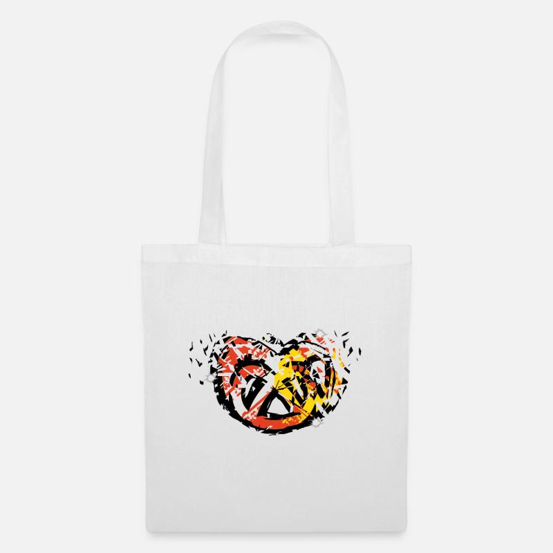 Bretzel Alsace eclat free - Sac en tissu - blanc