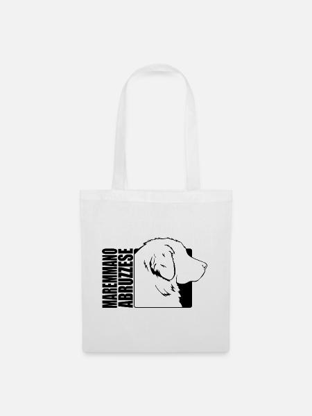 Maremmano Abruzzese Profil Hunde Hund Wilsigns - Stoffbeutel - Weiß
