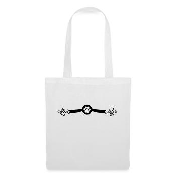 hund pfote symbol - Stoffbeutel - Weiß - Vorne