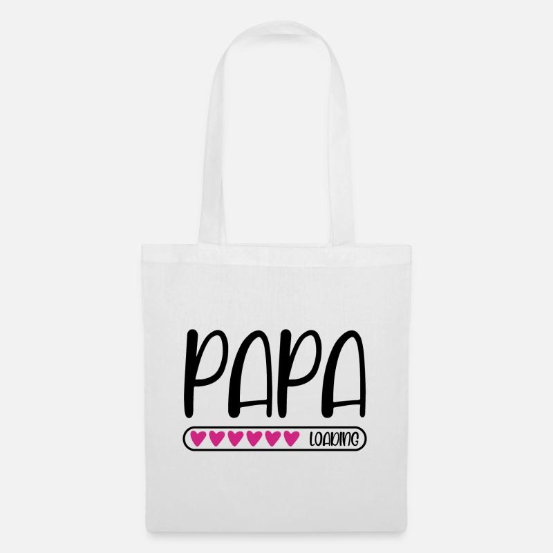 Papa loading - Stoffbeutel - Weiß