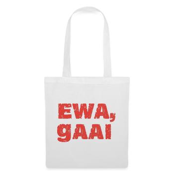Ewa, geai. Proverbes anversois - Sac en tissu - blanc - Devant