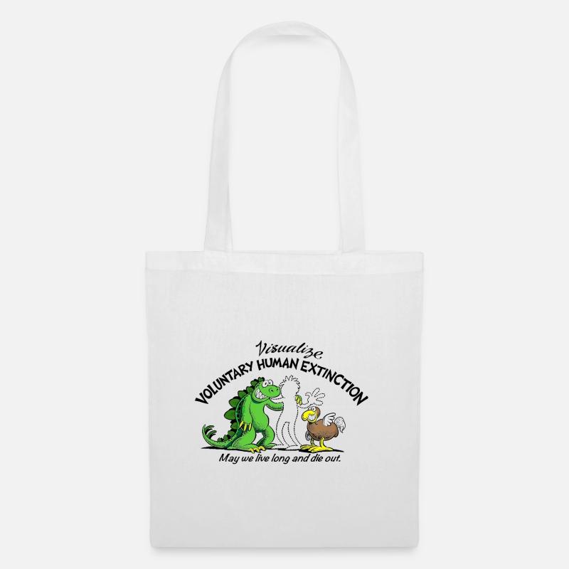 Voluntary Human Extinction Movement VHEMT - Tote Bag - white