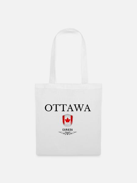 Souvenir Ottawa, Ottawa Kanada - Stoffbeutel - Weiß