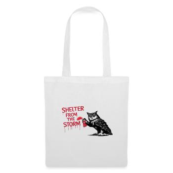Abri contre la tempête - Sac en tissu - blanc - Devant