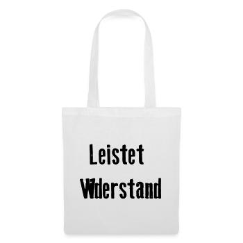 Leistet_wiederstand  - Stoffbeutel - Weiß - Vorne