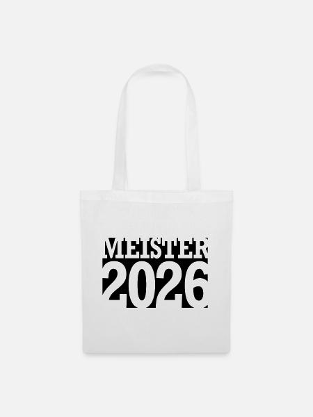 Meister 2026 Meisterschaft - Stoffbeutel - Weiß