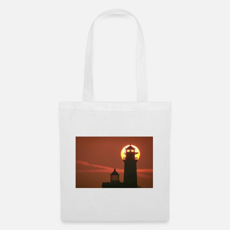 Cape Arkona Lighthouse at sunset - Tote Bag - white